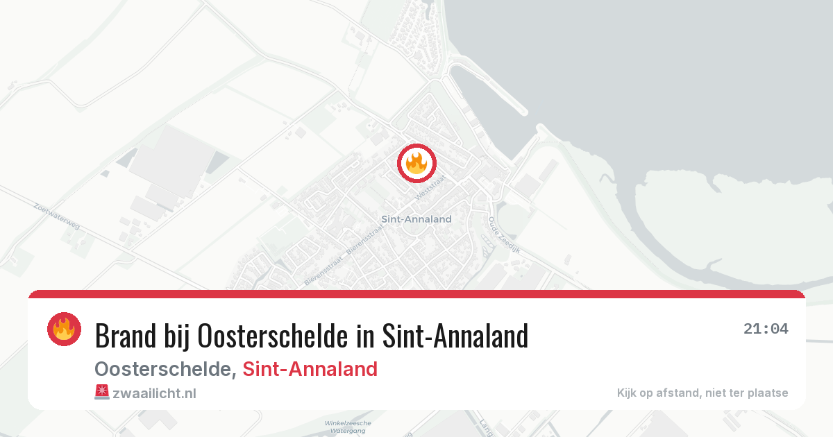 Brand bij Oosterschelde in Sint-Annaland — 31 jul 2026