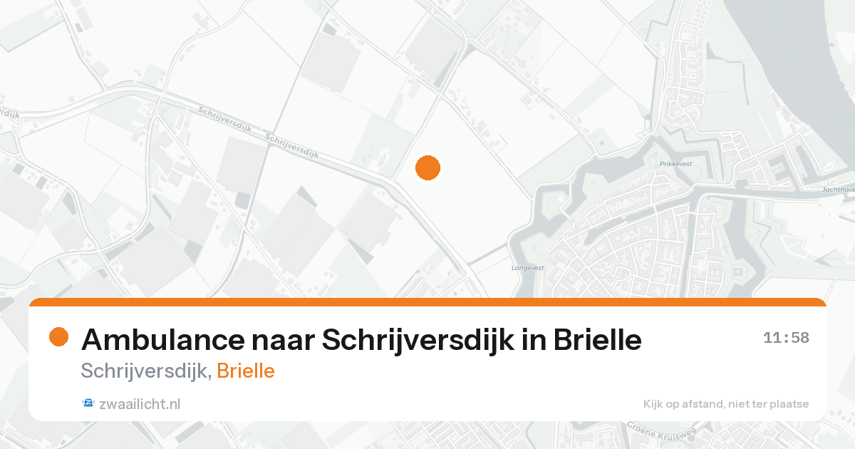 Ambulance naar Schrijversdijk in Brielle — 23 aug 2026