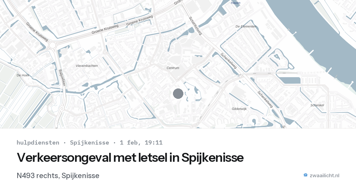 Verkeersongeval met letsel in Spijkenisse — 1 feb 2026