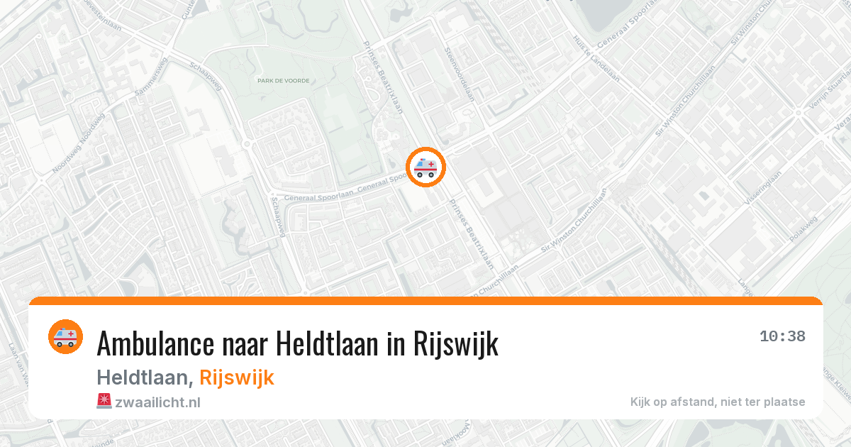 Ambulance naar Heldtlaan in Rijswijk — 22 mei 2026