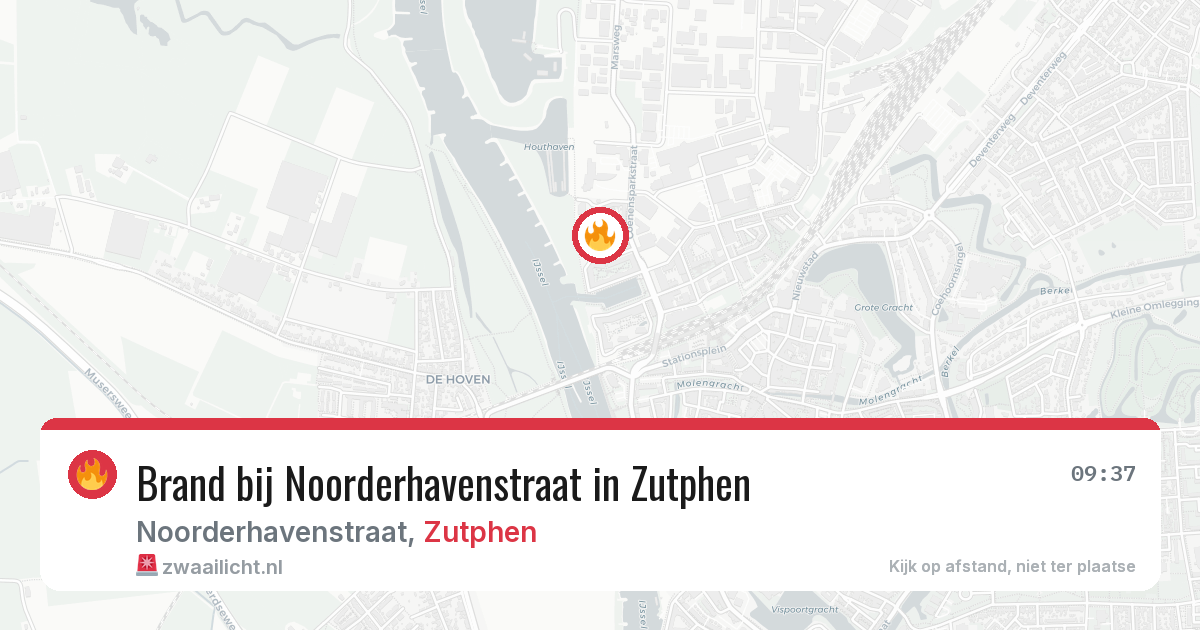 Brand bij Noorderhavenstraat in Zutphen — 21 jun 2026