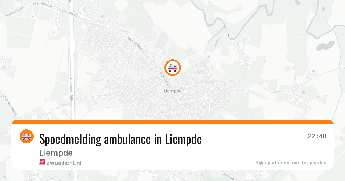 Spoedmelding ambulance in Liempde — 24 jan 2026