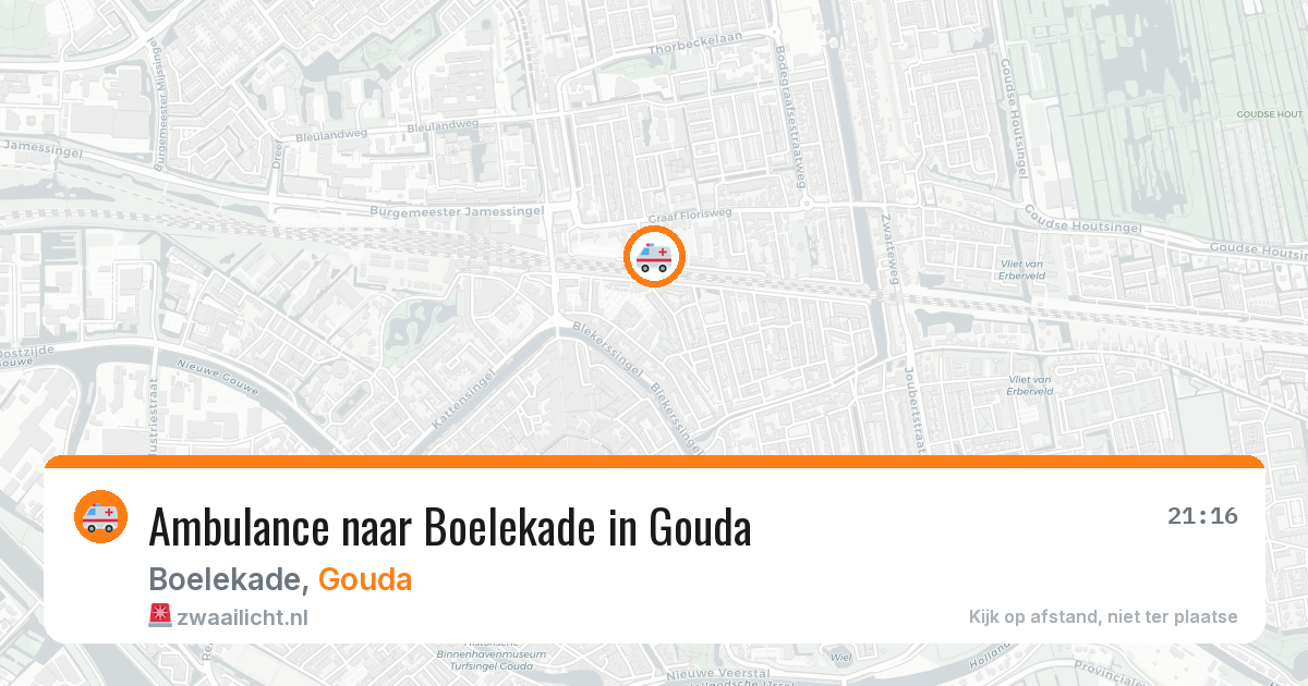 Ambulance naar Boelekade in Gouda — 31 jul 2026