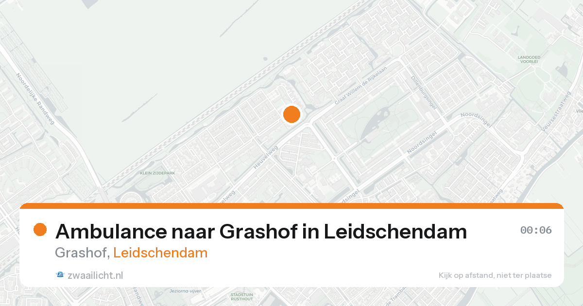 Ambulance naar Grashof in Leidschendam — 17 aug 2026