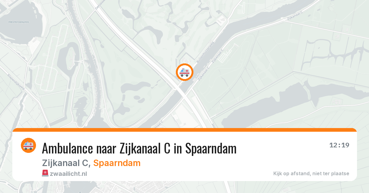 Ambulance naar Zijkanaal C in Spaarndam — 28 jun 2026