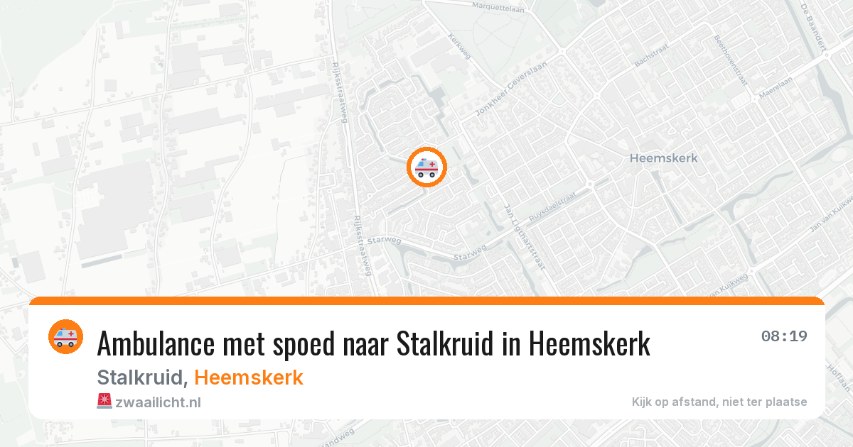 Ambulance met spoed naar Stalkruid in Heemskerk — 12 feb 2026