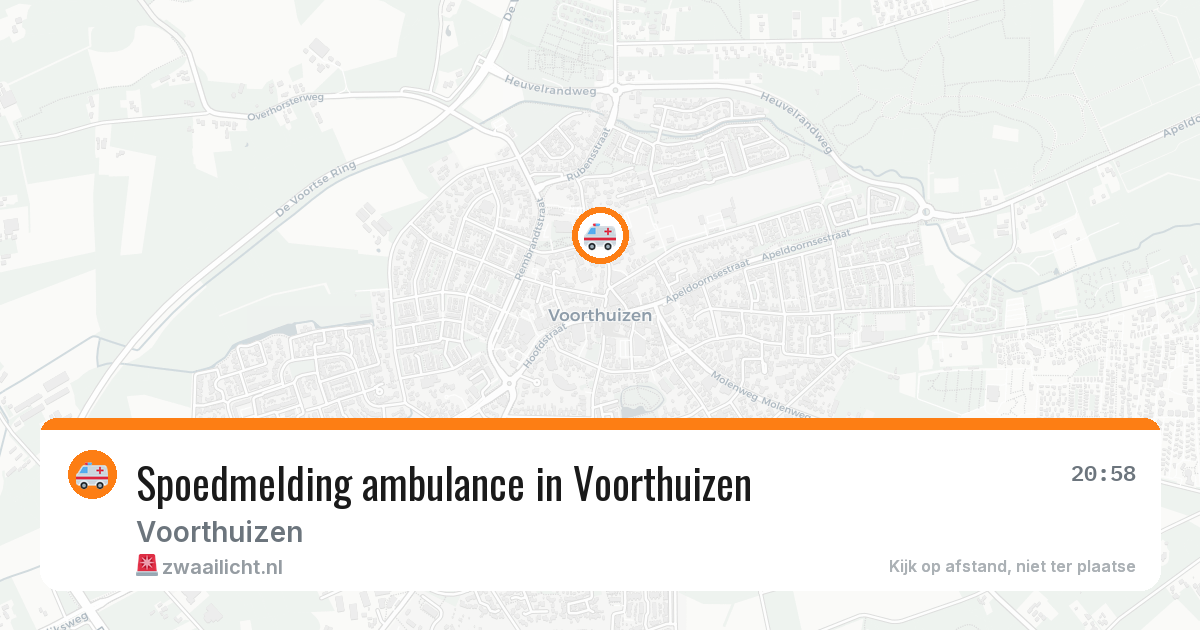 Spoedmelding ambulance in Voorthuizen — 26 jun 2026