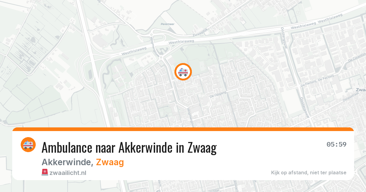Ambulance naar Akkerwinde in Zwaag — 28 jun 2026