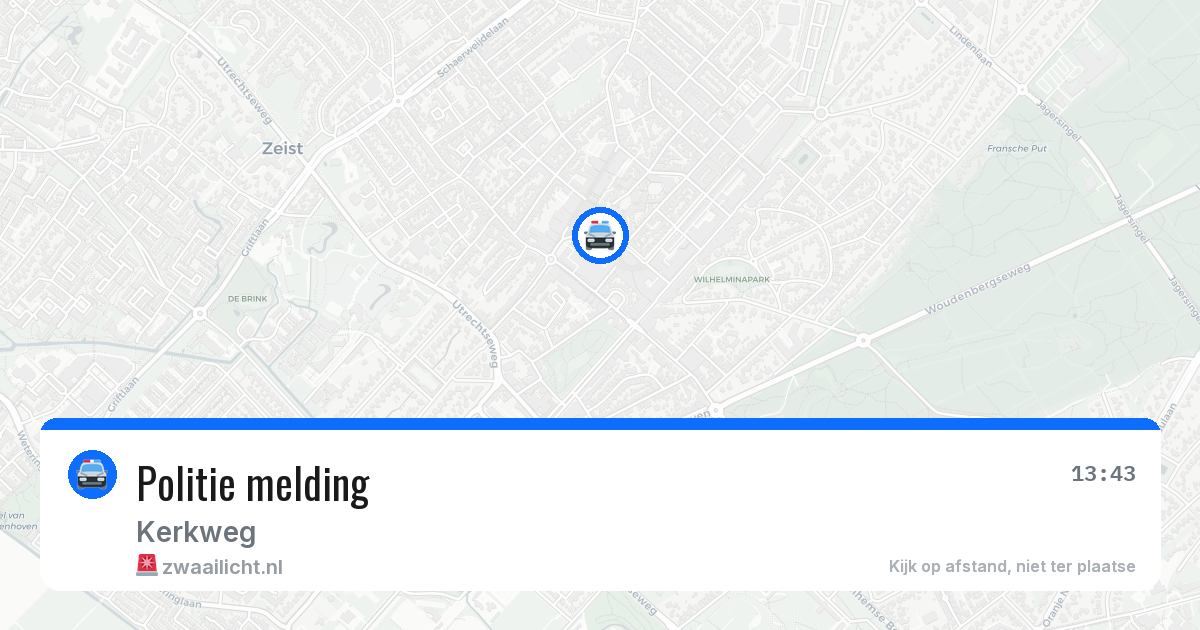 Politie melding — 13 jul 2026