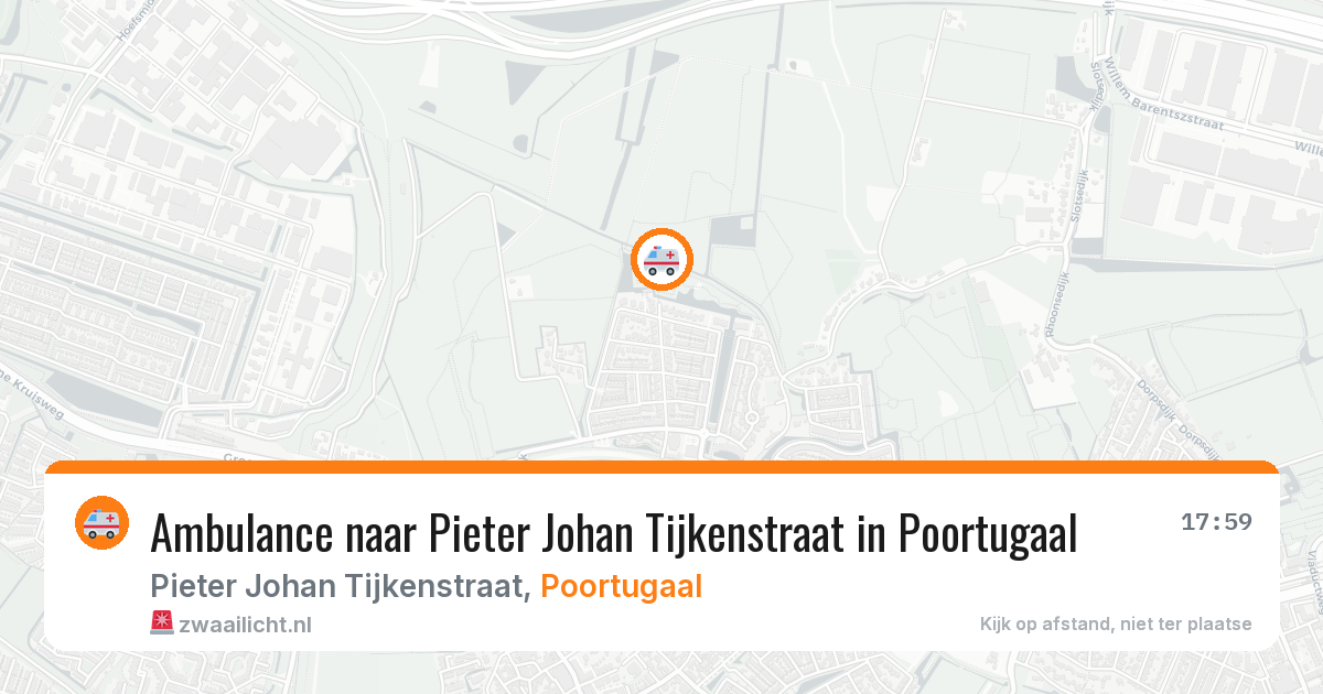 Ambulance naar Pieter Johan Tijkenstraat in Poortugaal — 20 jun 2026
