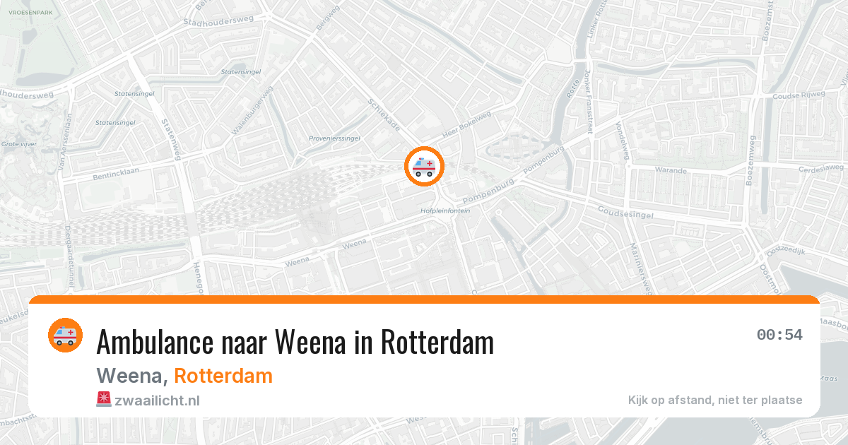 Ambulance naar Weena in Rotterdam — 13 apr 2026