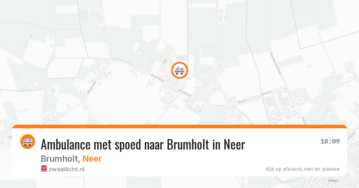 Ambulance met spoed naar Brumholt in Neer — 1 aug 2026