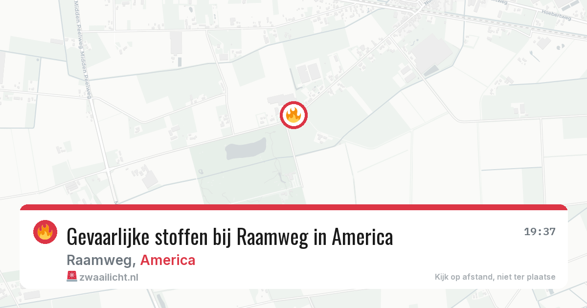 Gevaarlijke stoffen bij Raamweg in America — 8 jun 2026