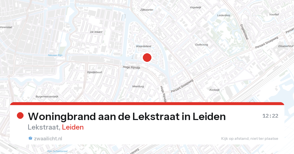 Woningbrand aan de Lekstraat in Leiden — 18 feb 2026