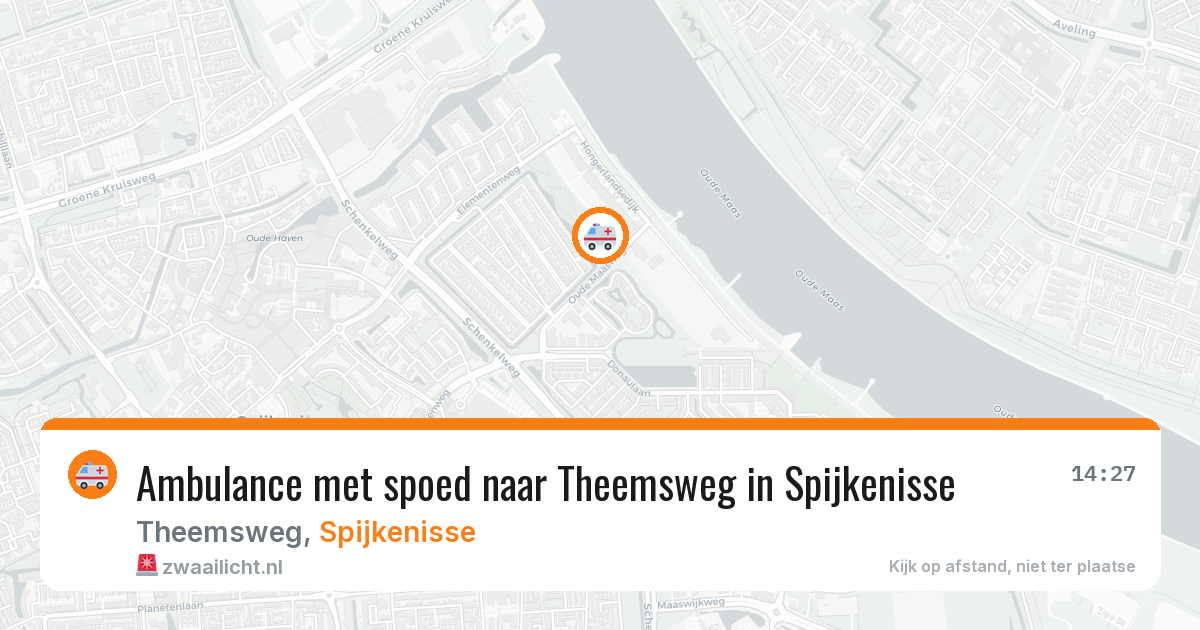Ambulance met spoed naar Theemsweg in Spijkenisse — 29 apr 2026