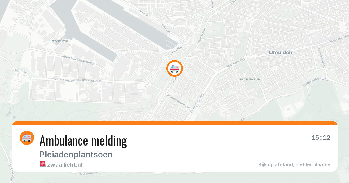 Ambulance melding — 20 apr 2026