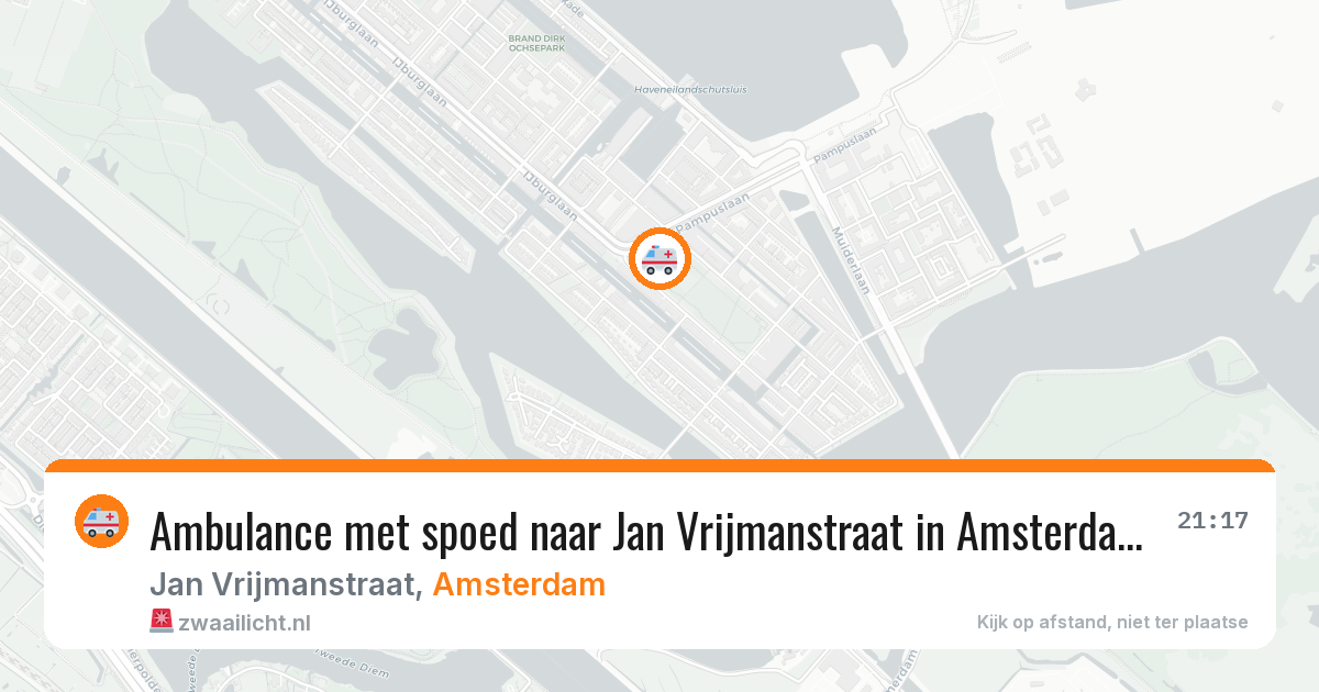Ambulance met spoed naar Jan Vrijmanstraat in Amsterdam — 28 jun 2026