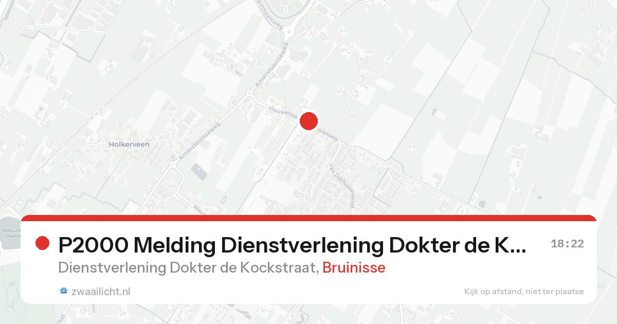 P2000 Melding Dienstverlening Dokter de Kockstraat, Bruinisse — 31 jan 2026