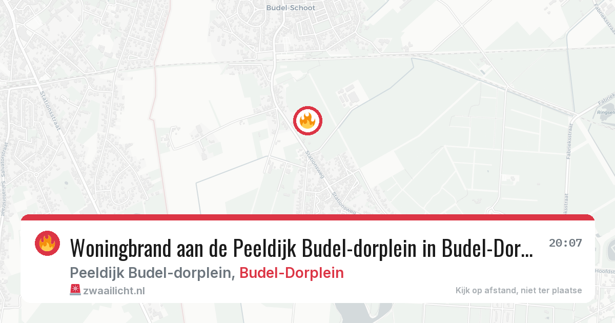 Woningbrand aan de Peeldijk Budel-dorplein in Budel-Dorplein — 7 feb 2026