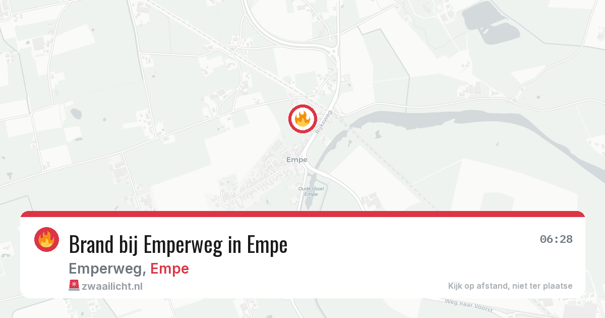 Brand bij Emperweg in Empe — 5 aug 2026