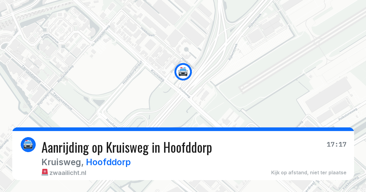 Aanrijding op Kruisweg in Hoofddorp — 8 jun 2026