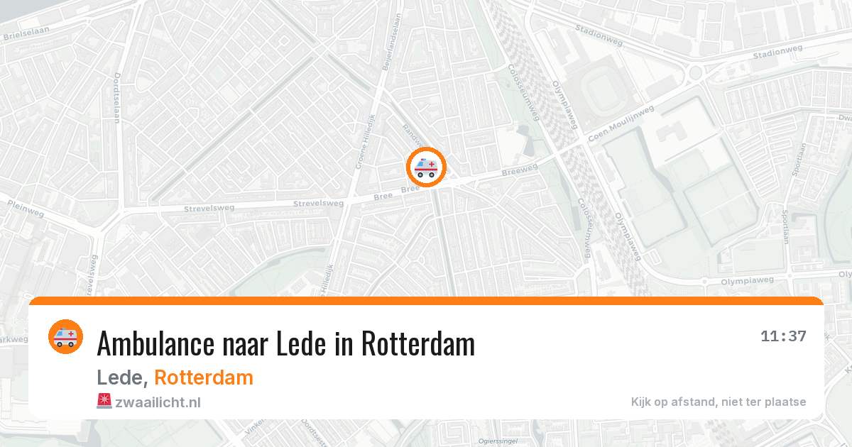 Ambulance naar Lede in Rotterdam — 5 apr 2026