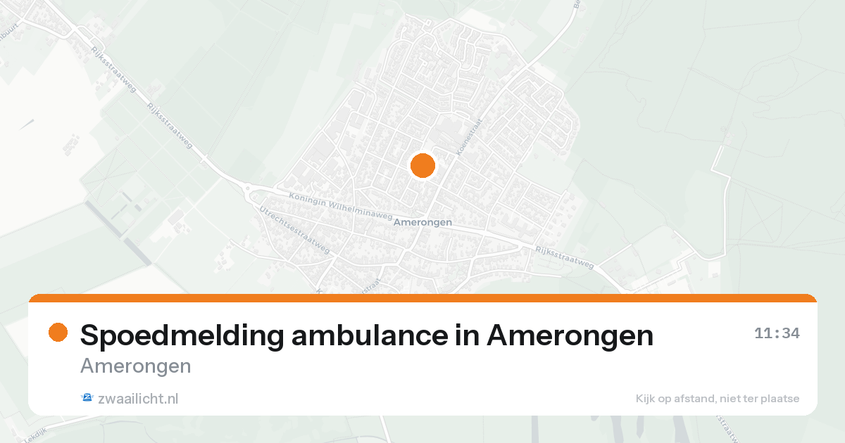 Spoedmelding ambulance in Amerongen — 7 feb 2026