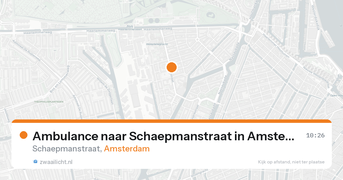 Ambulance naar Schaepmanstraat in Amsterdam — 6 jun 2026