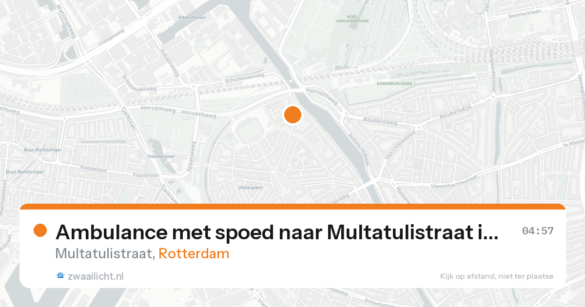 Ambulance met spoed naar Multatulistraat in Rotterdam — 31 jan 2026