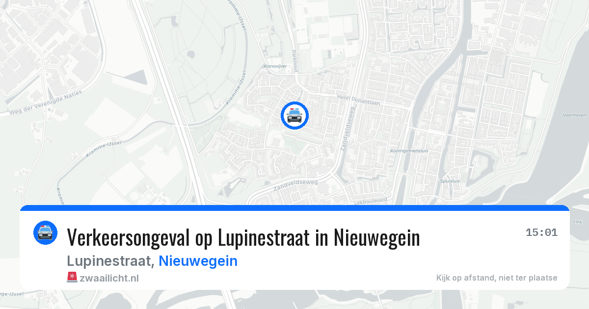 Verkeersongeval op Lupinestraat in Nieuwegein — 2 aug 2026