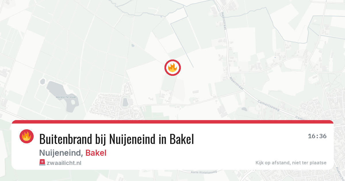 Buitenbrand bij Nuijeneind in Bakel — 29 apr 2026