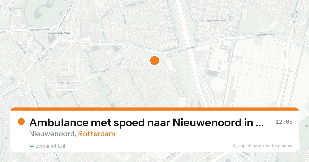 Ambulance met spoed naar Nieuwenoord in Rotterdam — 31 jan 2026