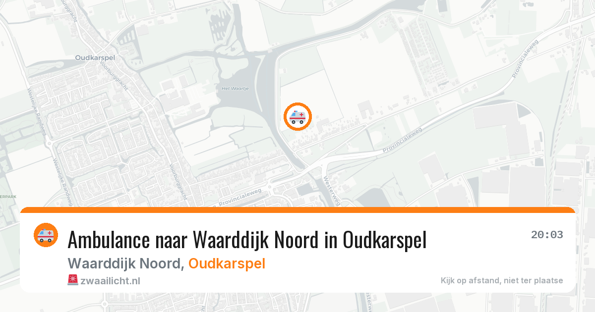 Ambulance naar Waarddijk Noord in Oudkarspel — 16 jan 2026