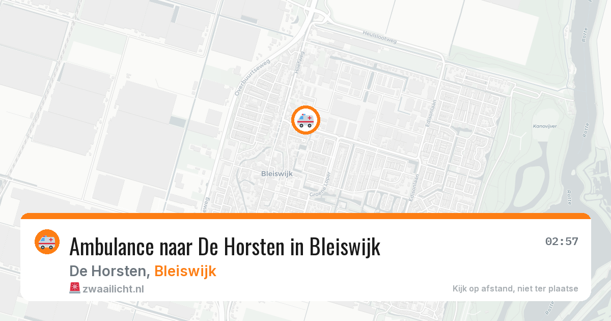 Ambulance naar De Horsten in Bleiswijk — 10 jul 2026