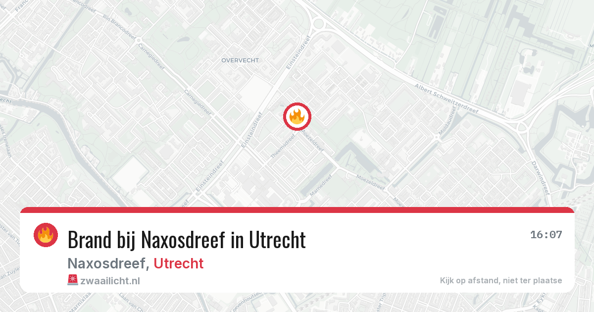 Brand bij Naxosdreef in Utrecht — 22 jun 2026