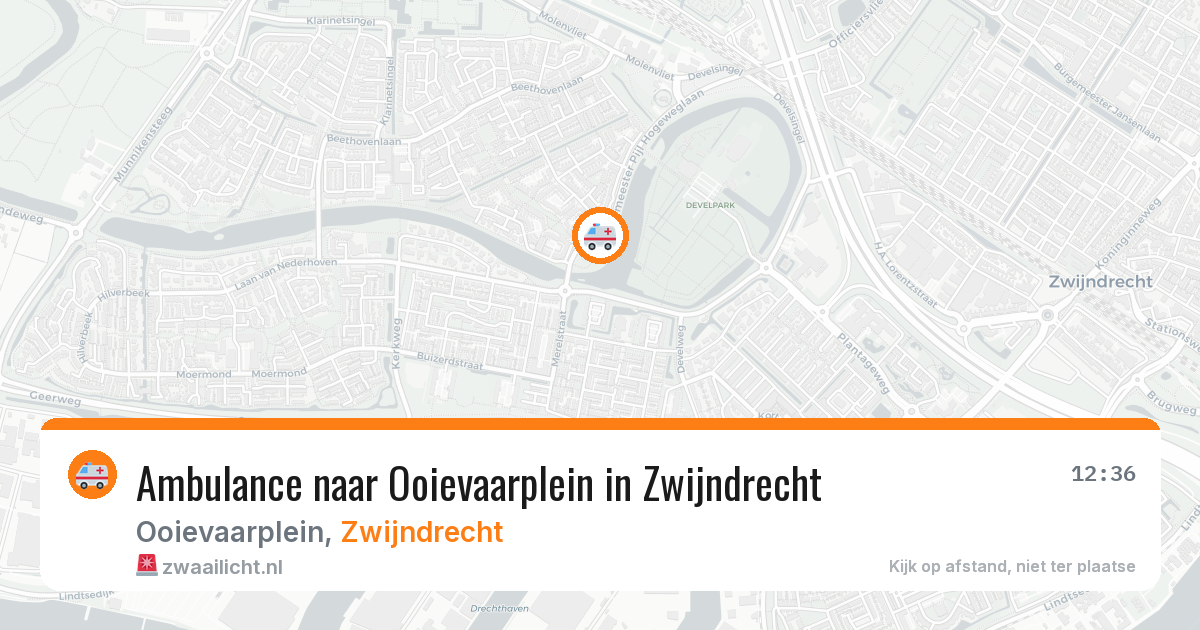 Ambulance naar Ooievaarplein in Zwijndrecht — 16 mrt 2026