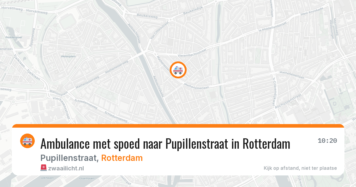 Ambulance met spoed naar Pupillenstraat in Rotterdam — 8 feb 2026