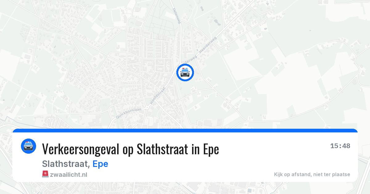 Verkeersongeval op Slathstraat in Epe — 16 mei 2026