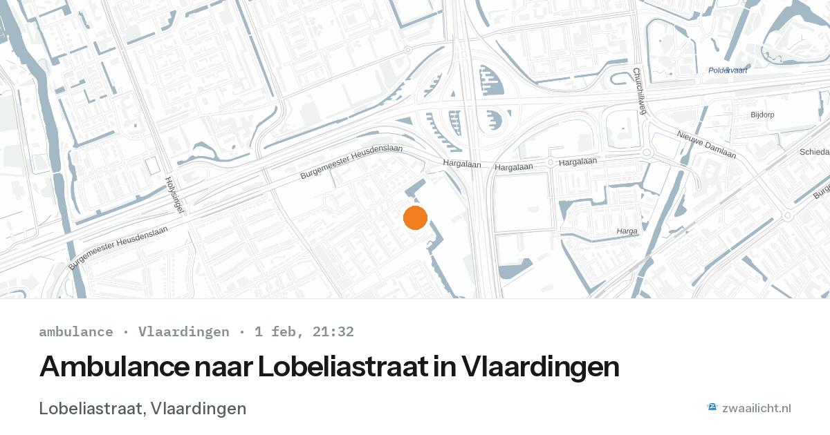 Ambulance naar Lobeliastraat in Vlaardingen — 1 feb 2026