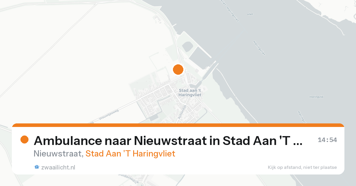 Ambulance naar Nieuwstraat in Stad Aan 'T Haringvliet — 2 mei 2026