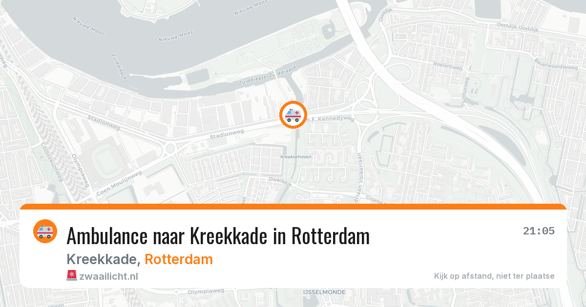 Ambulance naar Kreekkade in Rotterdam — 2 jul 2026