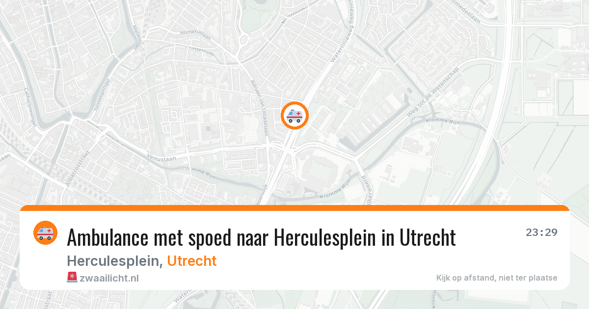 Ambulance met spoed naar Herculesplein in Utrecht — 21 mei 2026