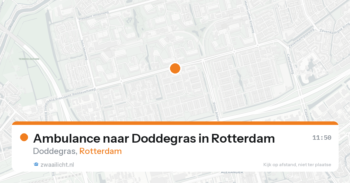 Ambulance naar Doddegras in Rotterdam — 16 aug 2026