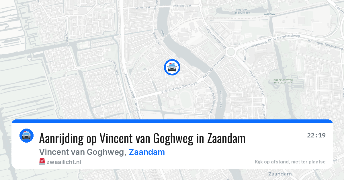 Aanrijding op Vincent van Goghweg in Zaandam — 24 jun 2026