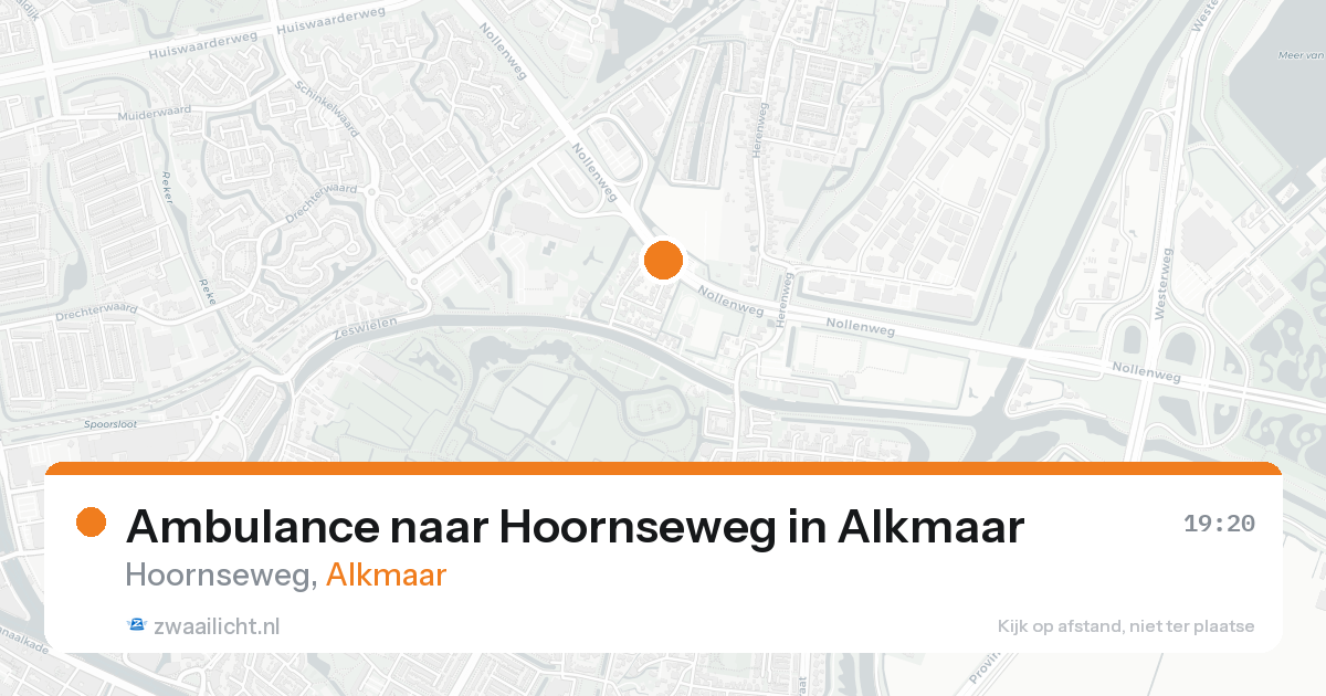 Ambulance naar Hoornseweg in Alkmaar — 25 aug 2026