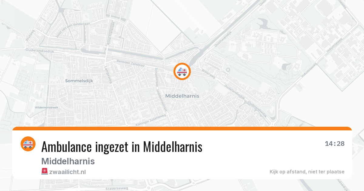 Ambulance ingezet in Middelharnis — 25 jun 2026