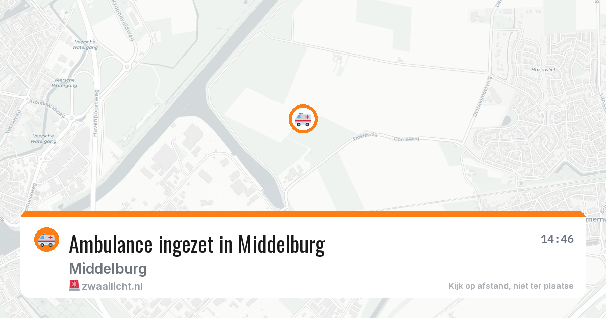 Ambulance ingezet in Middelburg — 10 aug 2026