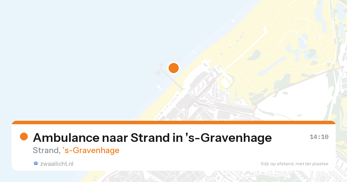 Ambulance naar Strand in 's-Gravenhage — 26 aug 2026