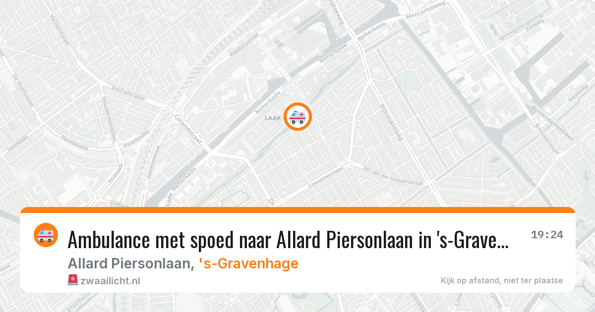 Ambulance met spoed naar Allard Piersonlaan in 's-Gravenhage — 29 jan 2026