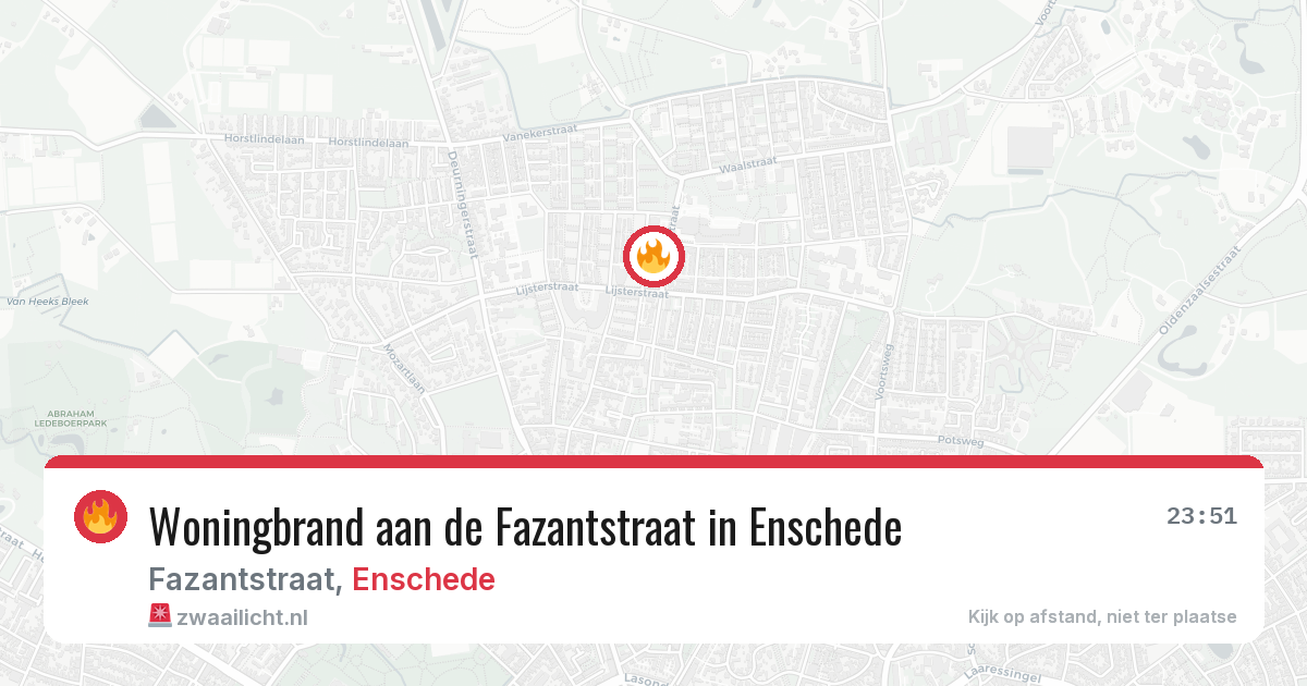 Woningbrand aan de Fazantstraat in Enschede — 31 mrt 2026
